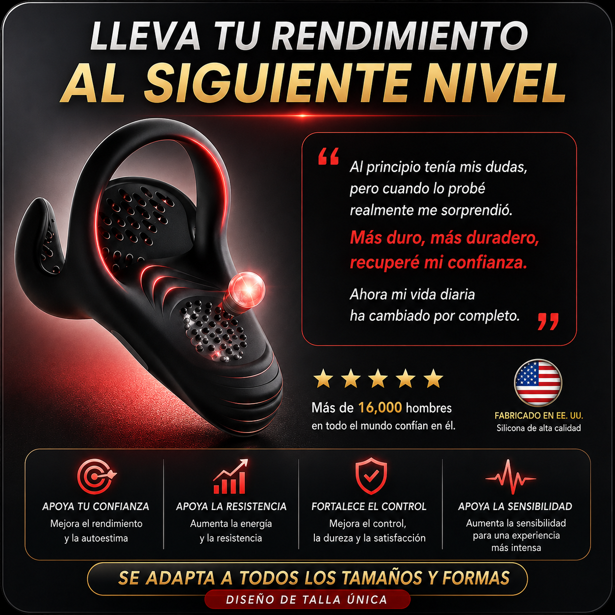 AlphaPulse™ Potenciador de Erección
