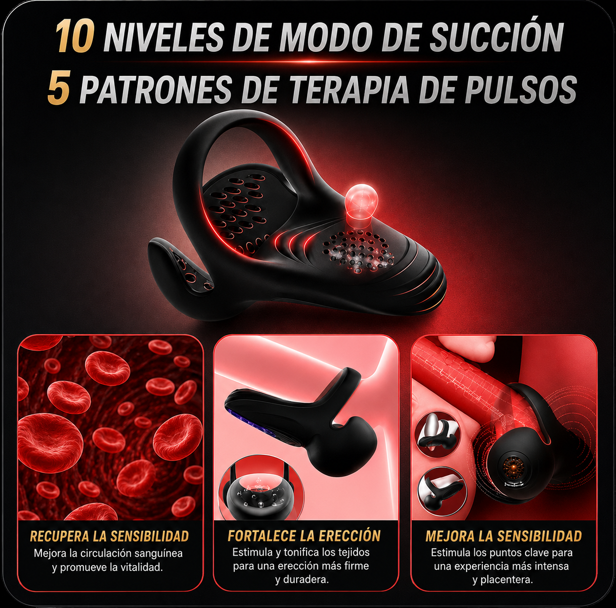 AlphaPulse™ Potenciador de Erección