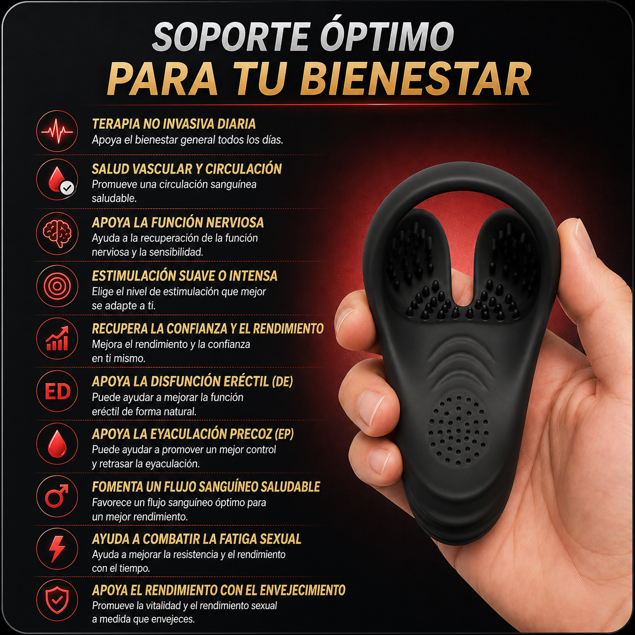 AlphaPulse™ Potenciador de Erección