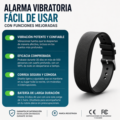 RenewWake™ - Alarma Vibratoria para Despertar