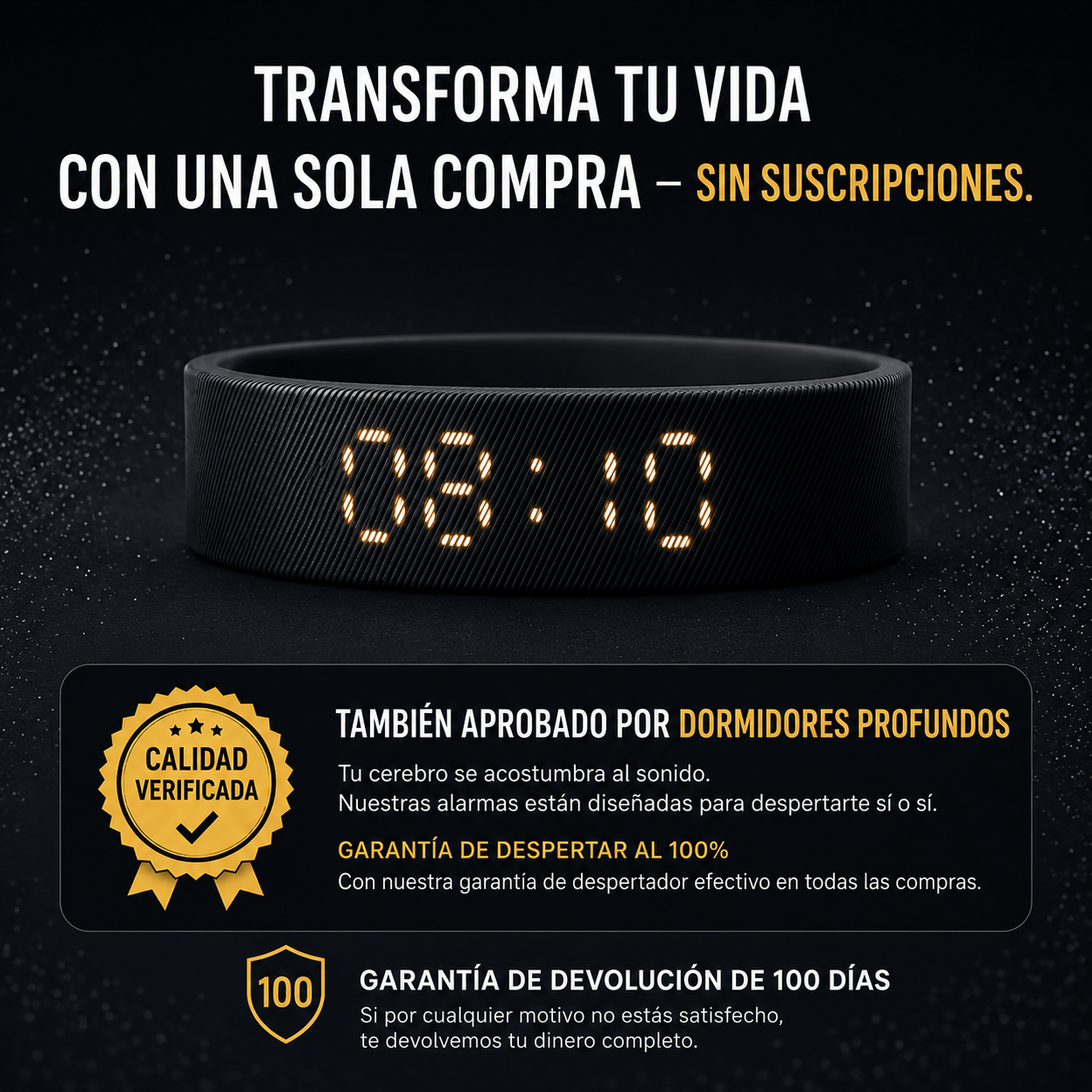 RenewWake™ - Alarma Vibratoria para Despertar